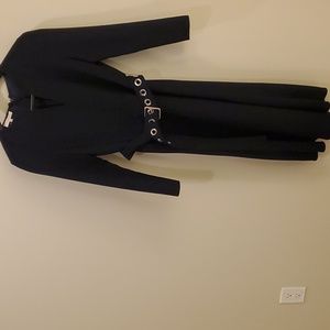 Lafayette 148 belted wool dress Very Slimming